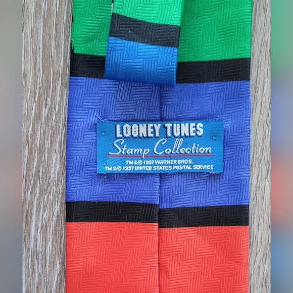 Vintage Looney Tunes x USPS Stamp Collection series Neck Tie Set - Picture 5 of 8